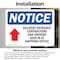 Signmission Delivery Entrance Contractors Sign, Vinyl Decal, 10in W x 7in L, 2PK OS-2PACK-NS-D-710-L-10968 - alternate 4